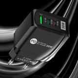 Luminous 58W dual fast charging 2PD+QC3.0 USB fast charging mobile phone charger - V.I.P Digital Presence