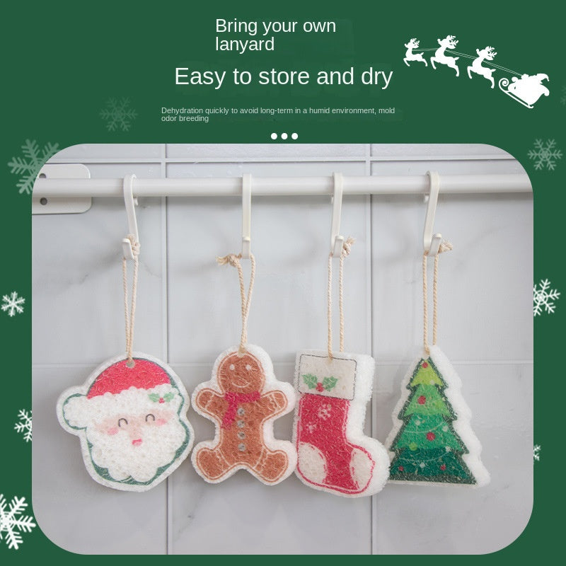 Christmas supplies, printed wood pulp, dishwashing cotton, kitchen cleaning, absorbent, non greasy, compressed wood pulp cotton, - V.I.P Digital Presence