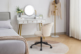 Home Office Chair, Velvet Fabric Swivel Flower Shape Computer Desk Chair for Home Office or Bedroom - V.I.P Digital Presence