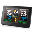Color screen weather clock 3378 weather forecast clock radio wave indoor and outdoor temperature LED electronic clock - V.I.P Digital Presence