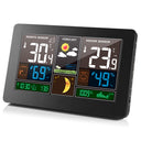 Color screen weather clock 3378 weather forecast clock radio wave indoor and outdoor temperature LED electronic clock - V.I.P Digital Presence