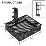 Mesh Desk Organizer with Clamp-on Swivel Pencil Drawer, having a hidden, sturdy C-Clamp mount system and easy installation. - V.I.P Digital Presence