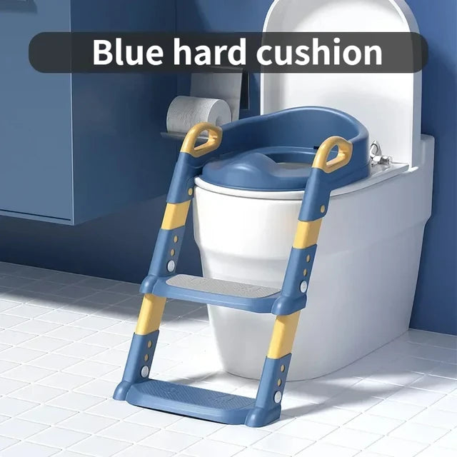 Stair Style Children's Toilet Boy and Girl Baby Toilet Folding Rack Step Stool Child Step Toilet Seat Ring Baby Potty Toilets - V.I.P Digital Presence