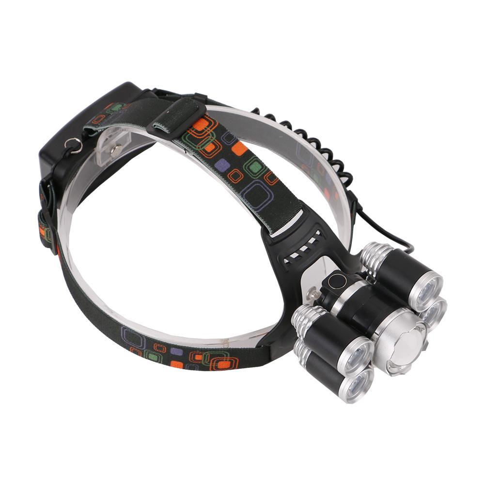 12000Lm XML T6 5 LED Headlight 4 Modes Torch 2x18650 battery+ Car charger - V.I.P Digital Presence