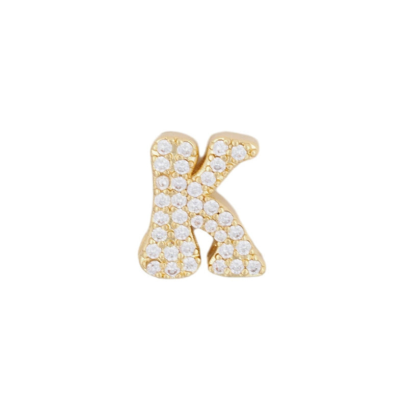 Fashion English 26 letter single pendant gold DIY bracelet necklace accessories - V.I.P Digital Presence