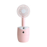 New Rotary Spray Fan USB Rechargeable Mini Humidifier Portable Silent Shaking Head Fan - V.I.P Digital Presence
