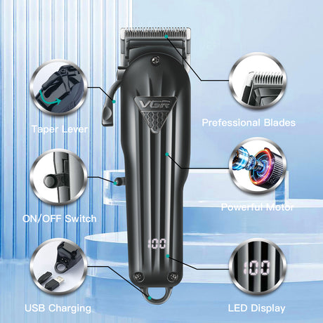 Electric Hair Clipper Fine Adjustment Gradual Change Electric Hair Salon Usb Rechargeable Household Electric Hair Clipper - V.I.P Digital Presence