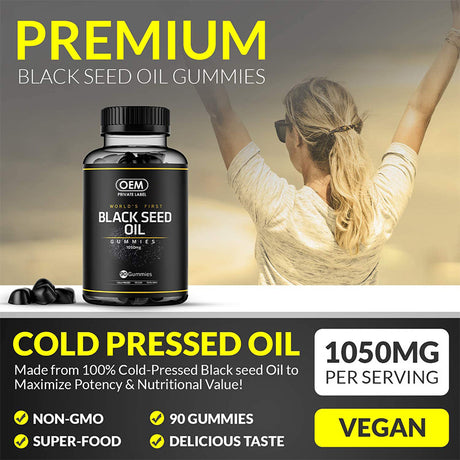 Black seed oil gummies hair gummies - V.I.P Digital Presence