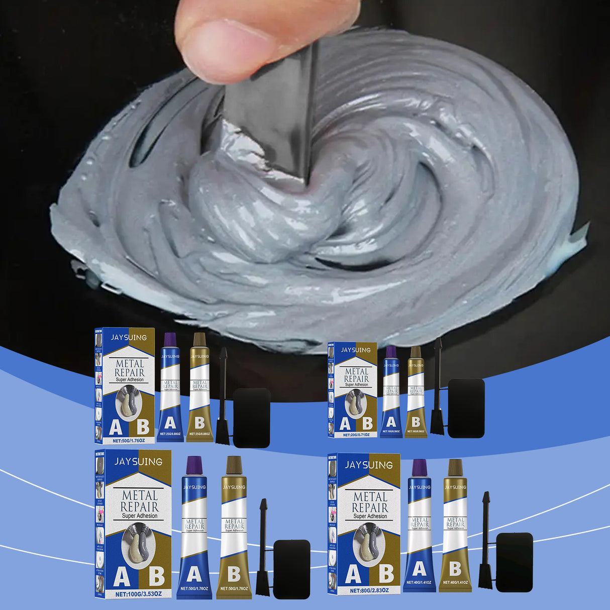 Casting Glue Box Cast Iron Sealant Ab Sealant Sealant Leak Repair Plugging Metal Bonding - V.I.P Digital Presence