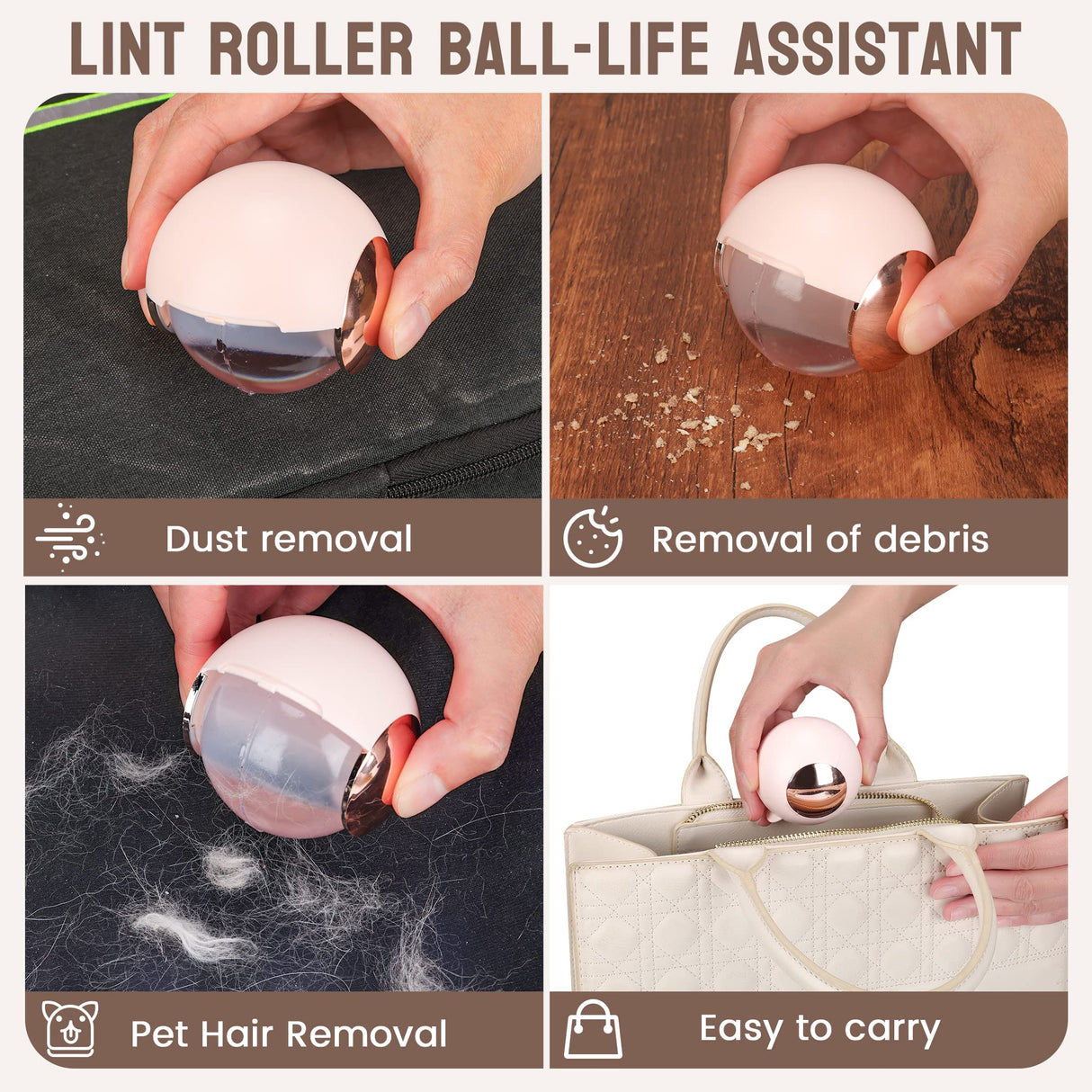 Light luxury and portable clothing hair sticking and brushing machine, washable with cover, business hair remover - V.I.P Digital Presence