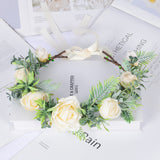 Vine wreath fake flower headdress Bohemian tourism vacation simulation flower crown - V.I.P Digital Presence