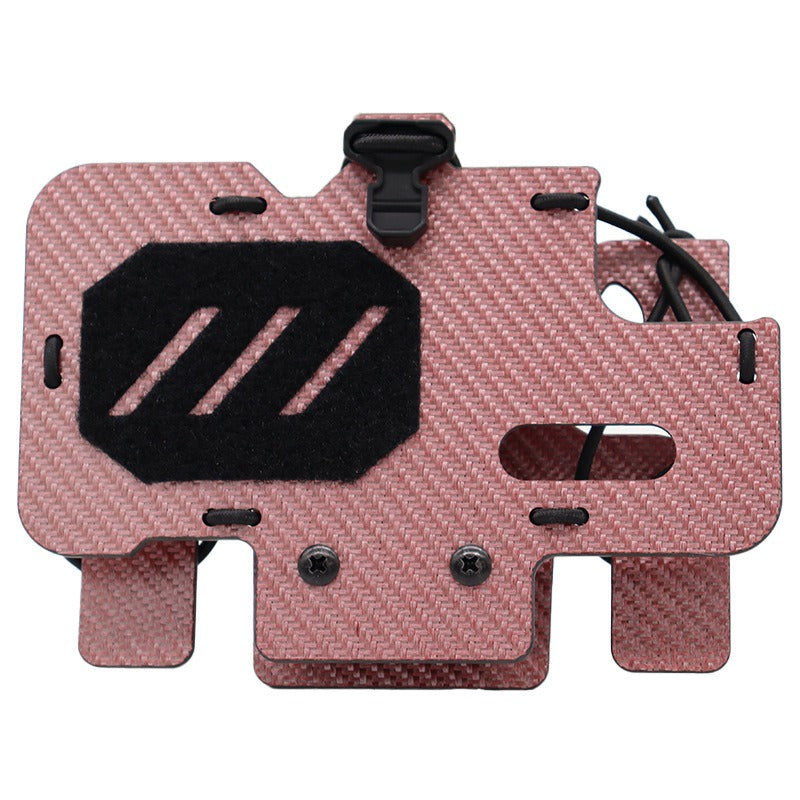 Tactical vest MOLLE system mounted carbon fiber tactical navigation board universal chest folding mobile phone carrier board - V.I.P Digital Presence