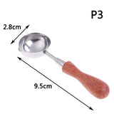 Anti-Hot Sealing Wax Spoon Wood Handle Retro Wax Stamping Spoons Invitation Cards Decorative Stamps Craft - V.I.P Digital Presence