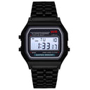 Sports children's electronic steel strip night light alarm clock steel strip watch multi-color electronic watch - V.I.P Digital Presence