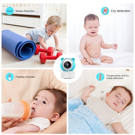 Baby Monitor with Doodle Smartphone Dual Use 5-inch Temperature Detection for Kids and Babies - V.I.P Digital Presence