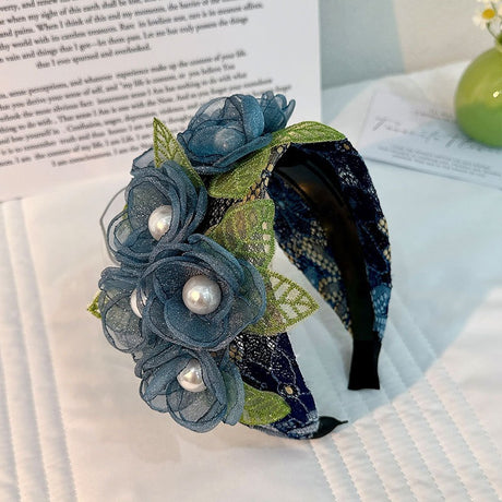 Fashionable handmade fabric exaggerated flower headwear - V.I.P Digital Presence