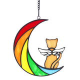 Cat enthusiast commemorative gift cute cat acrylic flat home window wall outdoor decoration pendant - V.I.P Digital Presence