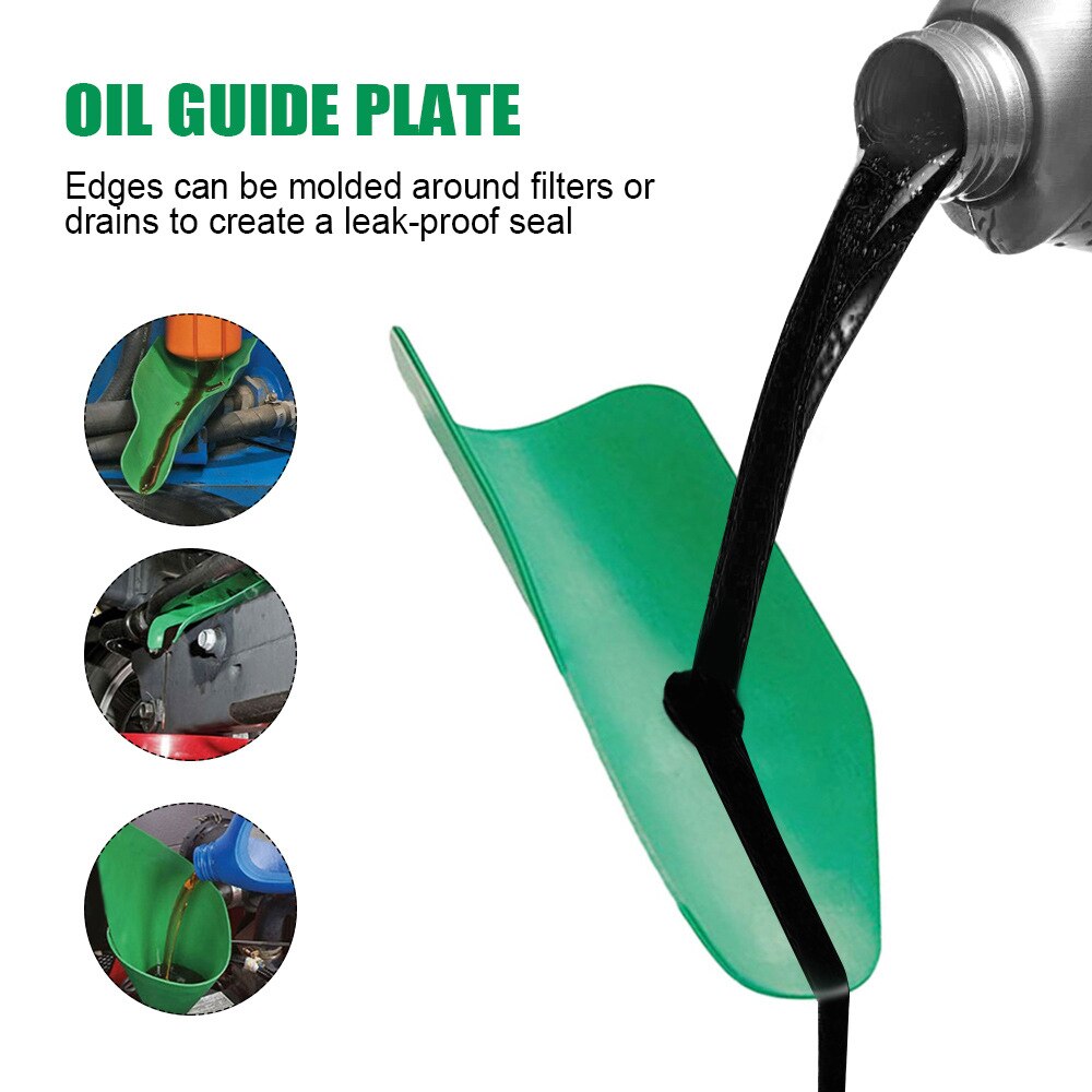 Oil Deflector Funnel Flexible Drainage And Oil Guiding Tool Foldable Storage Any Shape Funnel Deflector Sewage Device - V.I.P Digital Presence