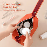Portable premium canvas makeup bag, large capacity, washable, stylish storage for women - V.I.P Digital Presence