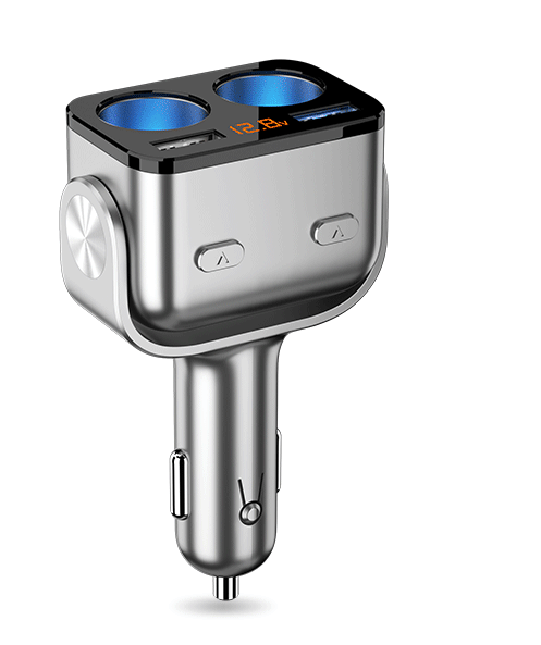 Car Cigarette Lighter Socket Splitter Charger Dual USB QC 3.0 Quick Charge 12V Auto Cigarette Lighter Sockets Power Adapter Plug - V.I.P Digital Presence