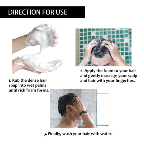Root Activator Soap Bar, Hair Nourishing And Moisturizing Clean And Smooth Hair Roots Natural Black Thick Hair Care Shampoo Soap - V.I.P Digital Presence