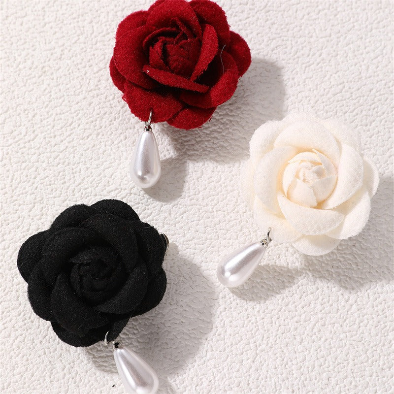 Flower pearl brooch female fashion camellia wedding dress decoration female jewelry - V.I.P Digital Presence