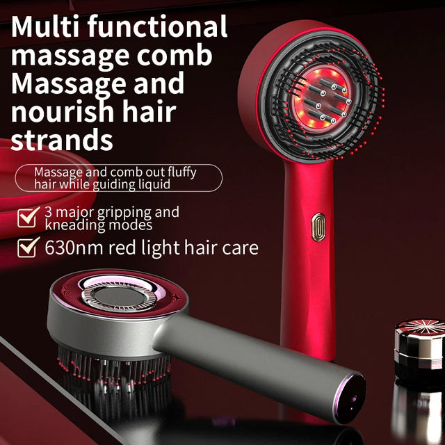 Electric Vibration Massage Comb Portable Hair Follicle Comb Scalp Oil Liquid Applicator Head Massager Hair Growth Anti Loss Care - V.I.P Digital Presence