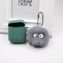 Spirited Away Dust Elf briquettes keychain pendant plush round student bag key pendant gift - V.I.P Digital Presence