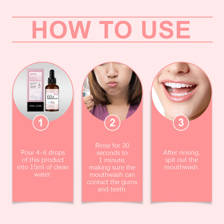 Mouth Rose Mouthwash Oral Hygiene Care Clean Tooth Stains, Gingiva And Freshen Breath - V.I.P Digital Presence