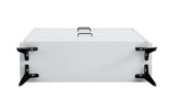Shoe Cabinet , Shoe storage shelves, metal leg, White - V.I.P Digital Presence