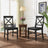 Roshan Farmhouse Acacia Wood Dining Chairs, Black (Set of 2) - V.I.P Digital Presence