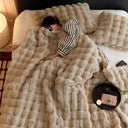 Double-sided Rabbit Fleece Blanket Solid Color Faux Fur Plush Blanket Soft Warm Throw Blanket For Couch Sofa Nap Blanket For Winter - V.I.P Digital Presence