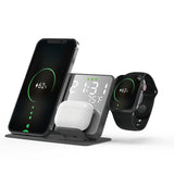 2-in-1 wireless charging time display alarm clock 15W thermometer wireless charging - V.I.P Digital Presence