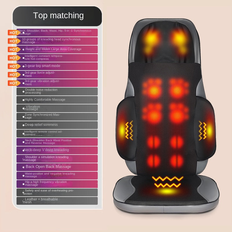 Shoulder Neck Lumbar Massage Cushion Home Cervical Back Walking Massager Waist Kneading Vibration Massage Pad - V.I.P Digital Presence