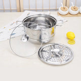 Stainless steel cookware set of 18 pieces household kitchen set soup pot set 16-26cm cutlery set pot set - V.I.P Digital Presence