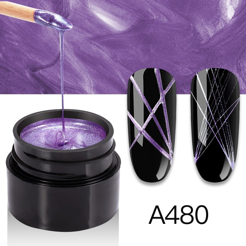 ROSALIND Gel Spider Line For Nails Art Gel Polish UV Colors Painting Gel Nail Polish Spider Gel Lacquer Web Stickers Gel Polish - V.I.P Digital Presence