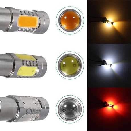 NLpearl 2x Signal Lamp 1156 LED BA15S P21W BAU15S PY21W Auto Turn Signal Light 12V COB 1157 BAY15D P21/5W LED Brake Stop Lamps - V.I.P Digital Presence