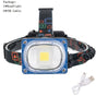 Wide Angle Headlamp 3 Modes USB Rechargeable  Camping COB LED - V.I.P Digital Presence