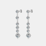 4 Carat Moissanite 925 Sterling Silver Earrings - V.I.P Digital Presence