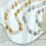 Freshwater Pearl Titanium Steel Necklace - V.I.P Digital Presence