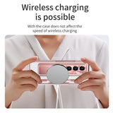Samsung zfold 6 phone case FOLD5 flat hinge folding pen slot protective cover W23 electroplated lens film suitable - V.I.P Digital Presence