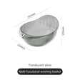 Household washing basket basin plastic drain basket wash fruit basin rice basket storage basket - V.I.P Digital Presence