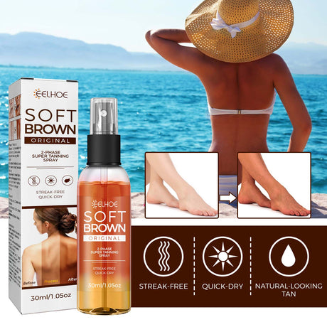 Helps Tan Spray, Helps Black Refreshing Natural Bronzer Wheat Color Helps Tan Spray - V.I.P Digital Presence