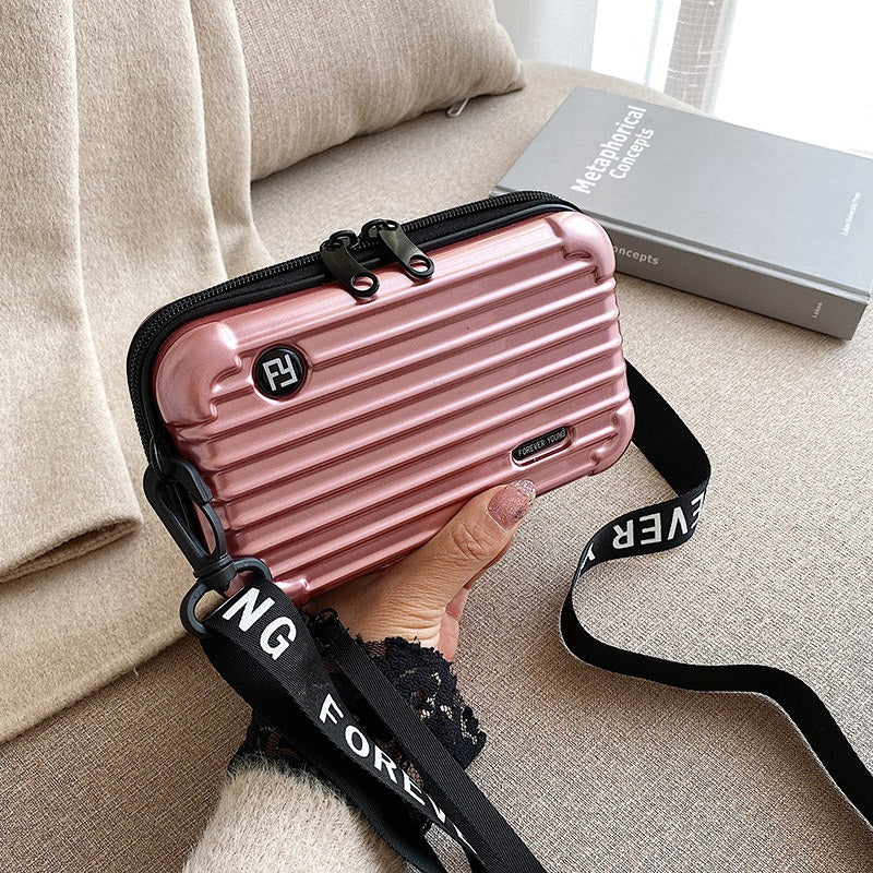 PC hard shell toiletry bag 7-inch shoulder crossbody bag hand storage bag suitcase small bag - V.I.P Digital Presence