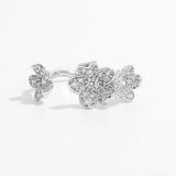 925 Sterling Silver Inlaid Zircon Open Ring - V.I.P Digital Presence