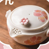Sakura Kuaike Cup Portable Travel Kung Fu Tea Set One Pot One Cup Ceramic Tea Set Single Tea Maker Female - V.I.P Digital Presence