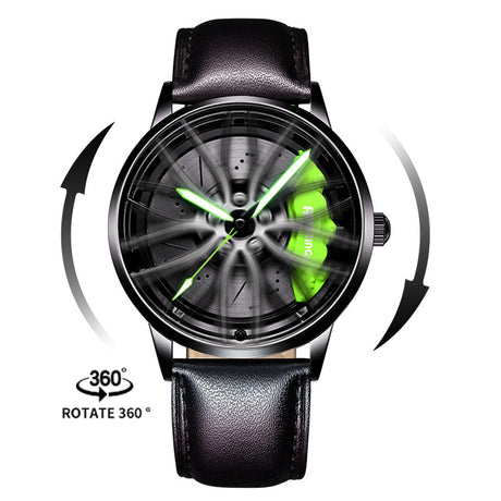 New Top Brand Luxury Mens Watches Stainless Steel Car Wheel Hub Quartz Watch For Men Military Sport Watch Relogio Masculino - V.I.P Digital Presence