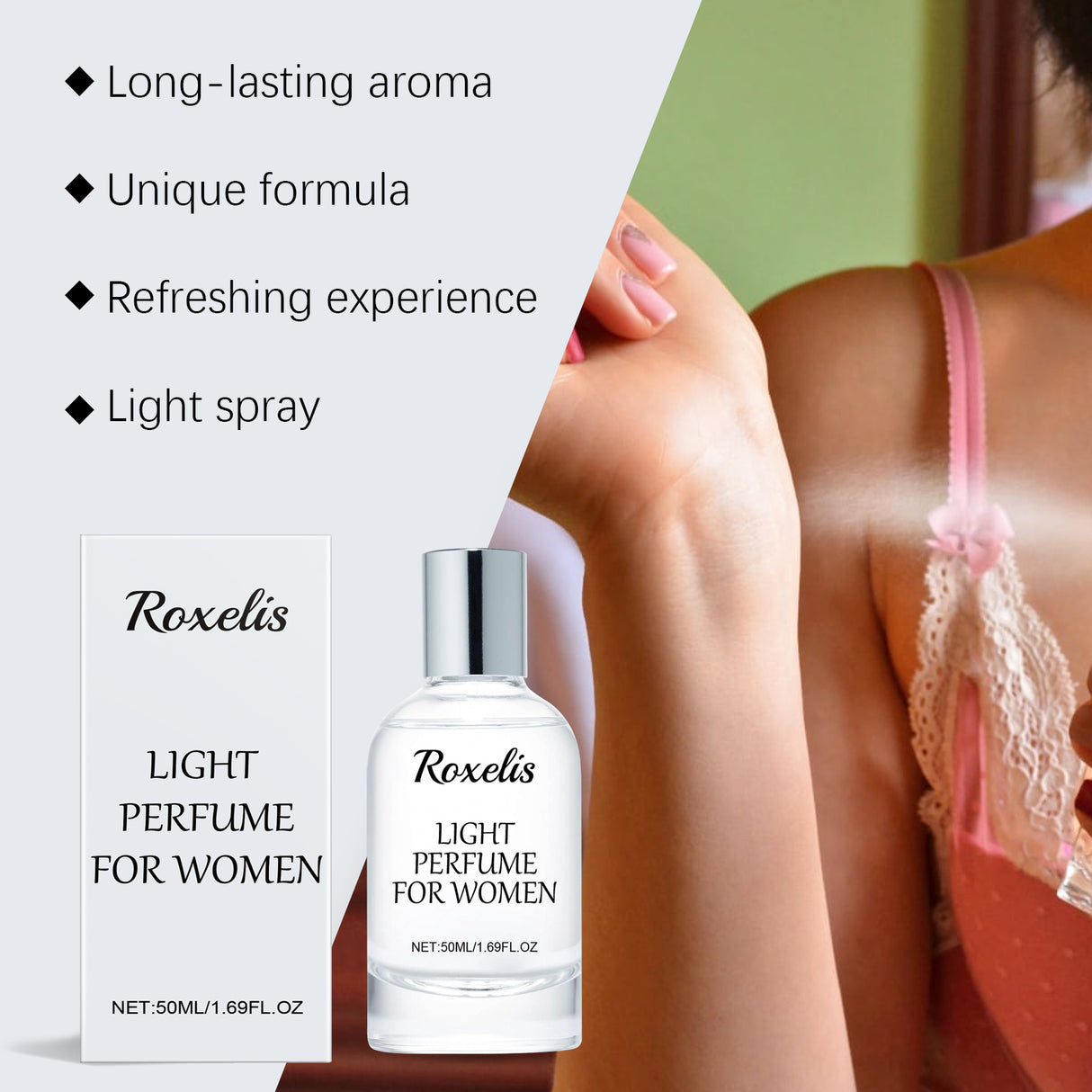 Women's Eau De Toilette Spray Delicate Light Fragrance Natural Lasting Fragrance Date Charm Atmosphere Portable Perfume - V.I.P Digital Presence