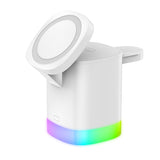 3 In 1 Magnetic Wireless Fast Charger For Smart Phone RGB Ambient Light Charging Station For Airpods IWatch - V.I.P Digital Presence