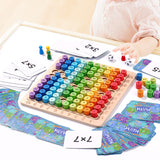 Children's early education puzzle multiplication mnemonic 1-100 hundred number board toy - V.I.P Digital Presence